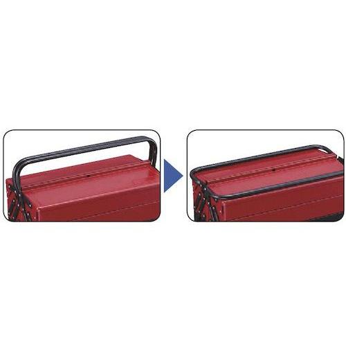 トネ（TONE）工具箱 TONE トネ ツールケース メタル V形3段式 410X220X220mm BX430 工具箱