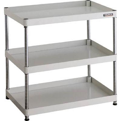 ＴＲＵＳＣＯ フェニックスワゴン ラック型 750Ｘ500 3段 Ｗ色 PEW-R973-W 物品棚・パイプ棚