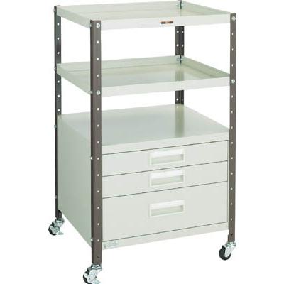 TRUSCO V型ツールワゴン 482X420XH798 3段引出付 VL2