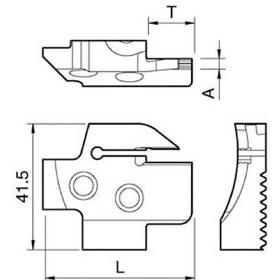 京セラ 溝入れ用ホルダ KGDFR-40-3A-C 旋削・フライス加工工具・ホルダー