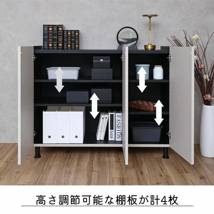 北欧 扉付き キャビネット 幅約105cm 収納棚 日本製 おしゃれ 北欧 扉付き キャビネット 幅約105cm 収納棚 日本製 おしゃれ