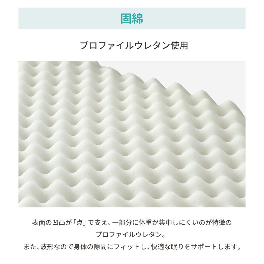 リコメン堂 三層敷き布団 シングル TEIJIN マイティトップ 体圧分散