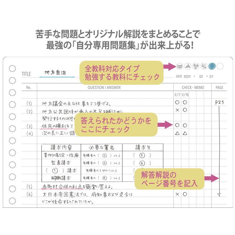 サンスター文具株式会社 ルーズリーフ B5 みおりん Study Time 苦手