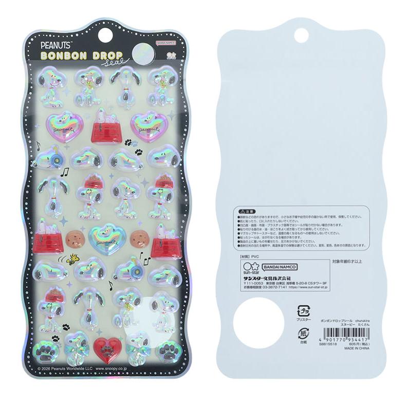 正規品 新品 スヌーピー ボンボンドロップシール churukira BONBONDROP