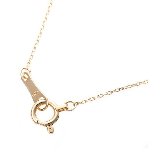 〔鑑別書付〕K18イエローゴールド 天然ダイヤネックレス ダイヤモンドペンダント/ネックレス0.5ct 馬蹄モチーフ 代引不可の画像