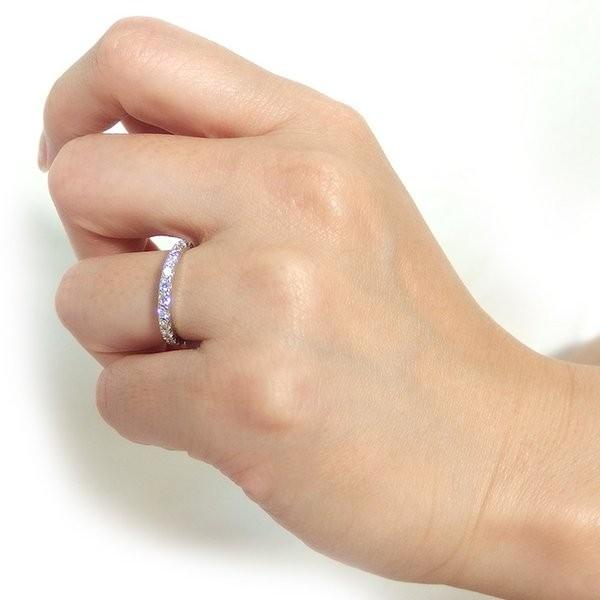 ダイヤモンド リング ハーフエタニティ 0.5ct 9号 プラチナ Pt900 ハーフエタニティリング 指輪 代引不可の画像