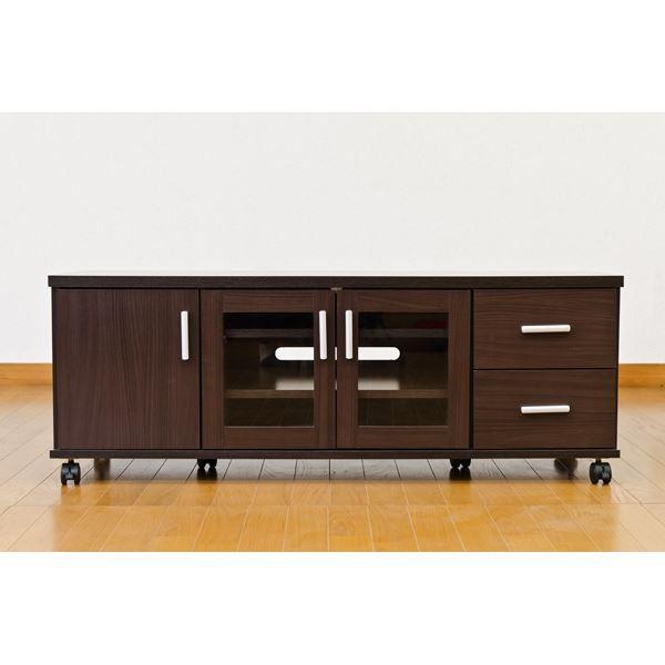 テレビ台/テレビボード 〔幅120cm/37型〜52型対応〕 ダークブラウン