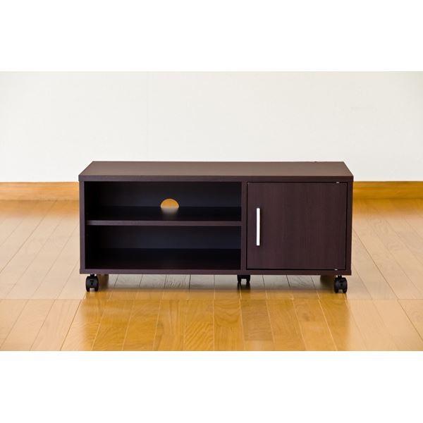 扉付きテレビ台/テレビボード 〔幅80cm/24型〜37型対応〕 ホワイト