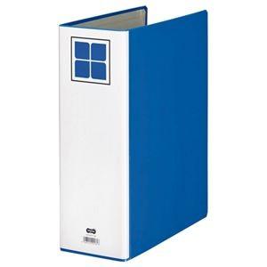 （まとめ） TANOSEE 片開きパイプ式ファイルE A4タテ 800枚収容 背幅106mm 青 1冊 〔×10セット〕 代引不可