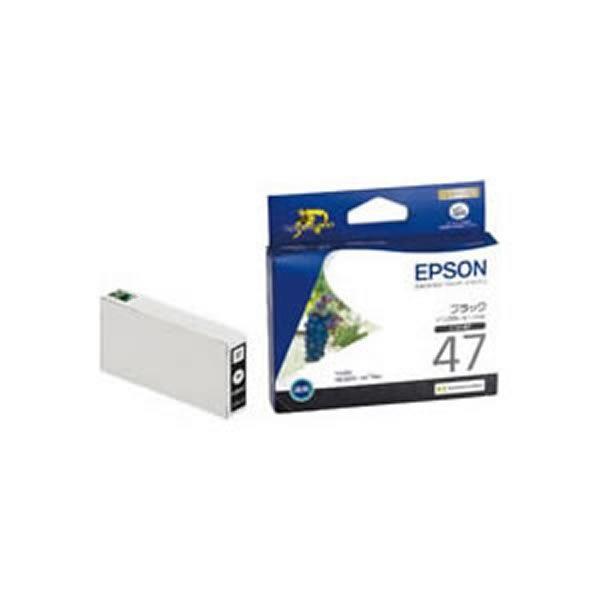 〔業務用5セット〕〔純正品〕 EPSON エプソン インクカートリッジ/トナーカートリッジ 〔ICBK47 BK ブラック〕 ×5セット 代引不可