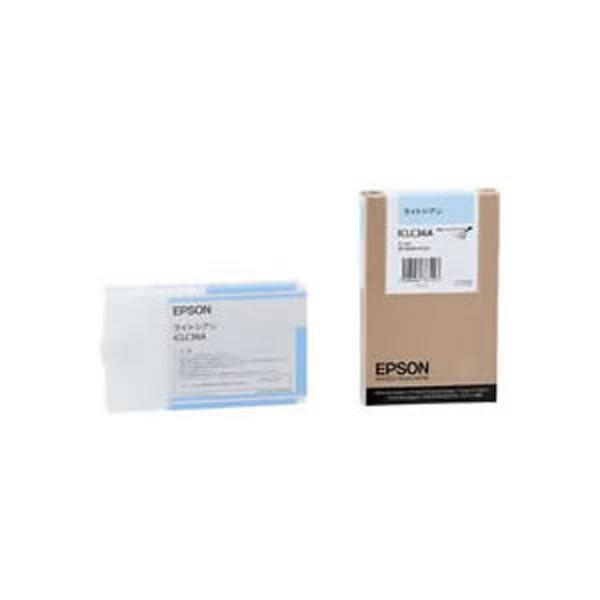 〔業務用2セット〕〔純正品〕 EPSON エプソン インクカートリッジ/トナーカートリッジ 〔ICLC36A LC ライトシアン〕 ×2セット 代引不可