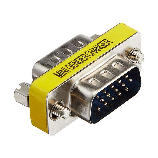 （まとめ）変換名人 変換プラグ VGA（オス）→VGA（オス）中継 VGAA-VGAAN〔×20セット〕 代引不可