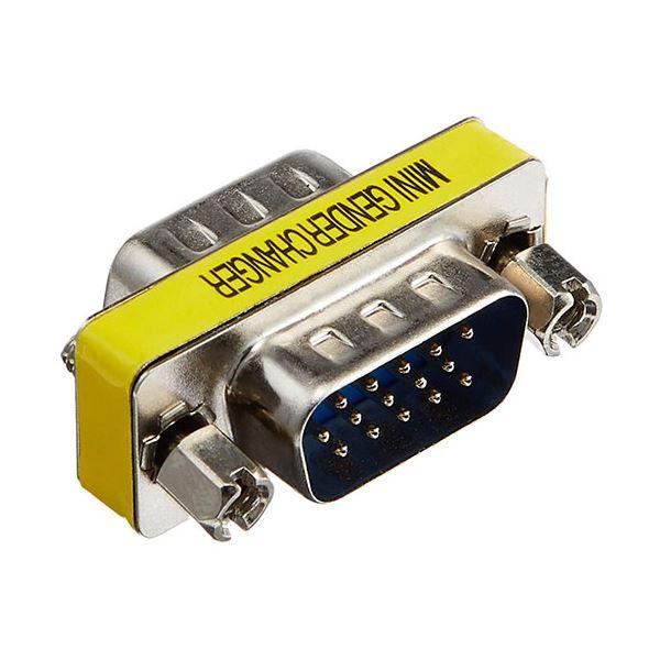 （まとめ）変換名人 変換プラグ VGA（オス）→VGA（オス）中継 VGAA-VGAAN〔×20セット〕 代引不可_1