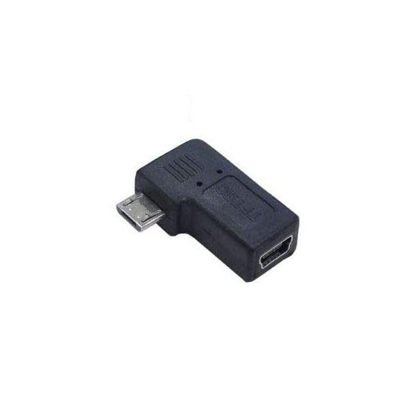 (まとめ)変換名人 変換プラグ USB mini5pin→microUSB 左L型 USBM5-MCLLF〔×20セット〕 代引不可