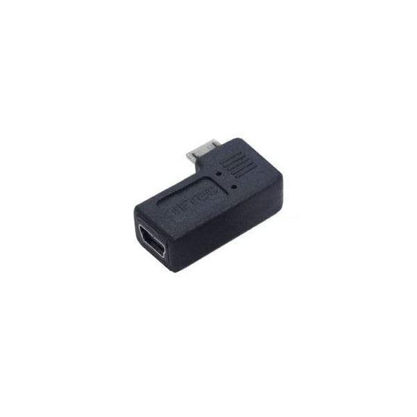 (まとめ)変換名人 変換プラグ USB mini5pin→microUSB 左L型 USBM5-MCLLF〔×20セット〕 代引不可の画像