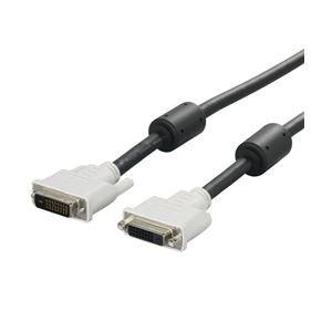 バッファロー(サプライ) BUFFALO ディスプレイ延長ケーブル DVI-Dオス：DVI-Dメス コア付 2.0m BSDCDED20 代引不可｜recommendo