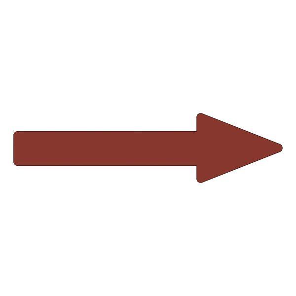 配管識別方向表示ステッカー →(暗い赤) 貼矢46 (7.5R 3/6) 〔10枚1組〕 代引不可｜recommendo
