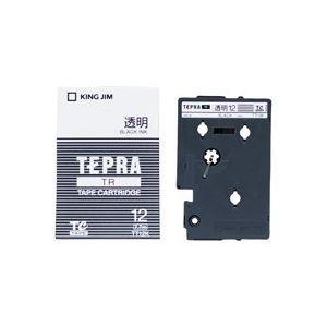 (業務用30セット) キングジム テプラTRテープ TT12K 透明に黒文字 12mm 代引不可｜recommendo