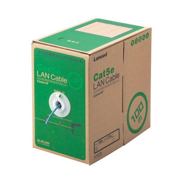 エレコム LANケーブル100mLD-CT2/BU100/RSブルー 代引不可