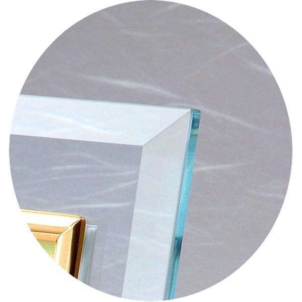 高級クリスタルフォトフレームD×/写真立て 〔2L版対応〕 180mm×130mm