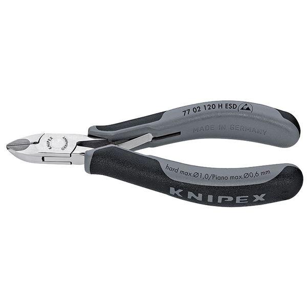 KNIPEX（クニペックス）7702-120HESD 超硬刃エレクトロニクスニッパー 代引不可