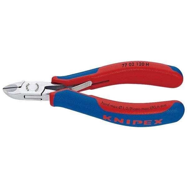 KNIPEX（クニペックス）7702-120H 超硬刃エレクトロニクスニッパー 代引不可
