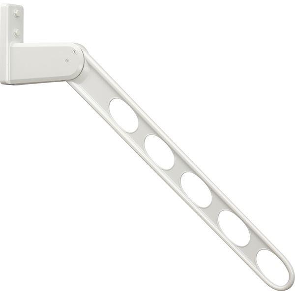 〔2本セット〕 川口技研 ホスクリーン/物干し金物 〔窓壁用ロングベースタイプ 長さ：844mm〕 ホワイト HKL-85-W 代引不可_3