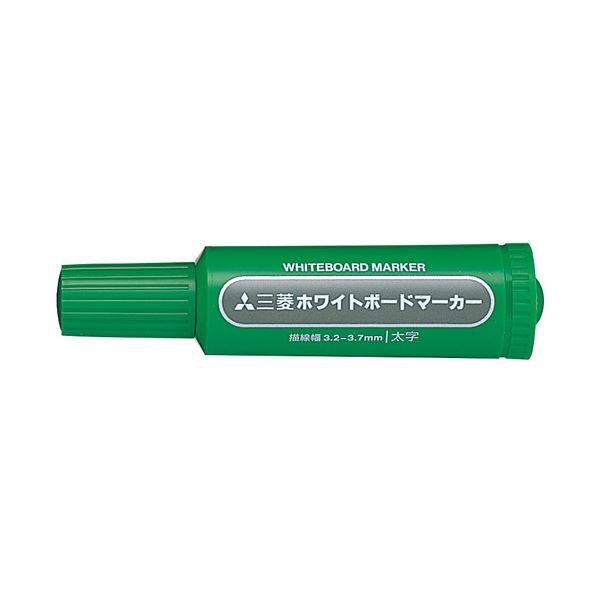 （業務用2セット） 三菱鉛筆 ホワイトボードマーカー PWB7M6 太 緑 10本 代引不可