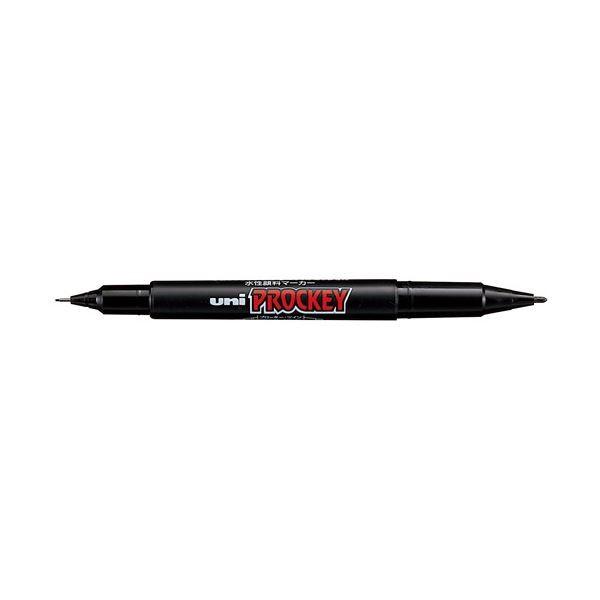 （業務用10セット） 三菱鉛筆 プロッキーツイン PM-120T.24 細字 黒 10本 代引不可