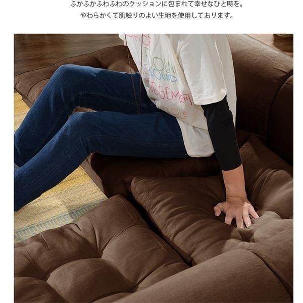 国産 レイアウト自在 コーナーソファ グリーン スエード生地 代引不可