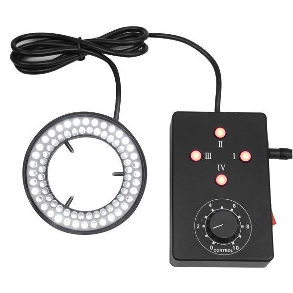 アームスシステム LED-R72 実体顕微鏡用LEDリング照明（白色LED72個 4分割照射型） 代引不可