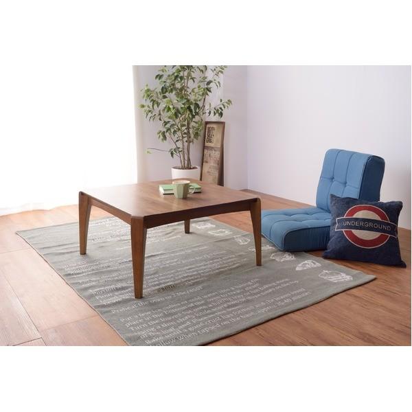 木目調こたつテーブル/ローテーブル 本体 〔正方形 幅75cm×奥行75cm〕 木製 代引不可の画像