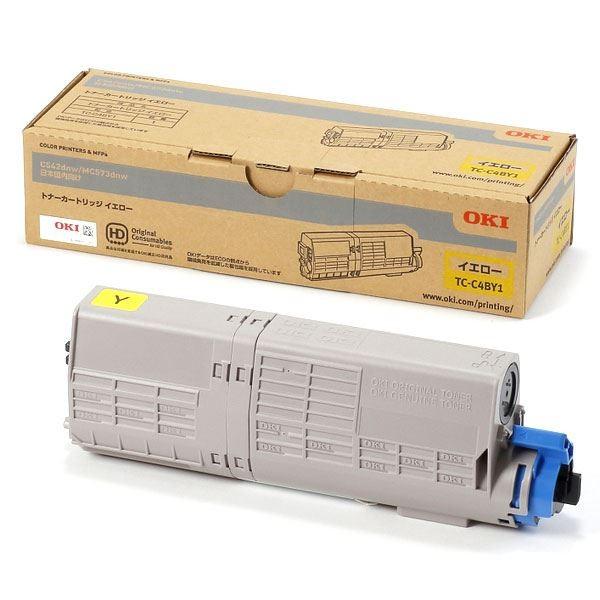 純正品〕OKI 沖電気 トナーカートリッジ〔TC-C4BY1 イエロー〕 代引
