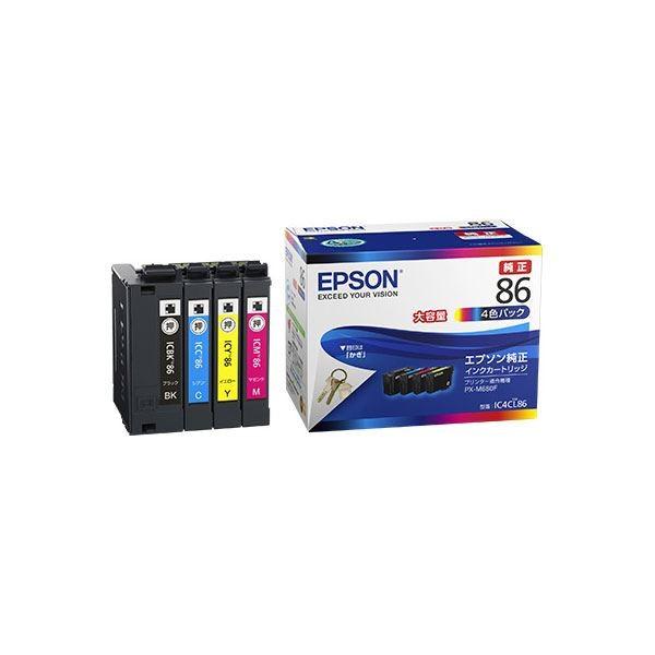 〔純正品〕EPSON エプソン インクパック〔IC4CL86 大容量4色〕 代引不可