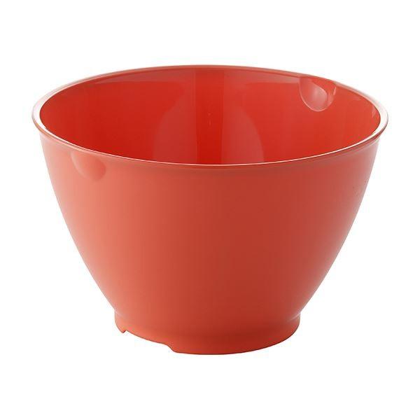 〔60セット〕 ボール/調理器具 〔Lサイズ レッド〕 材質：PP 『リベラリスタ』 代引不可