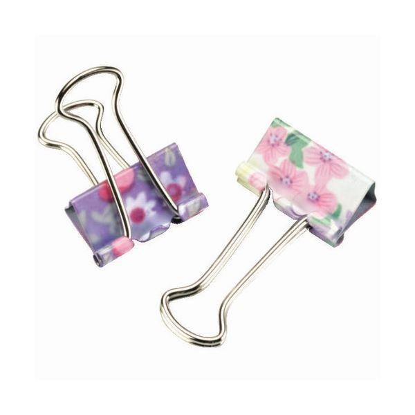 （まとめ） ソニック 花柄ダブルクリップ 小口幅19mm GP-472 1セット（150個：15個×10パック） 〔×3セット〕 代引不可