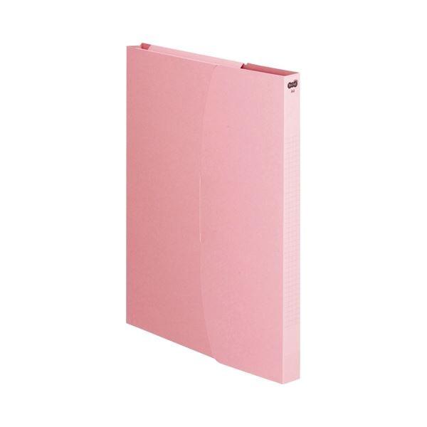（まとめ）TANOSEE ケースファイル A4タテ230枚収容 背幅23mm ピンク 1セット(12冊:3冊×4パック) 〔×5セット〕 代引不可