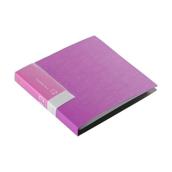 （まとめ）バッファローCD＆DVDファイルケース ブックタイプ 12枚収納 ピンク BSCD01F12PK 1個〔×30セット〕 代引不可