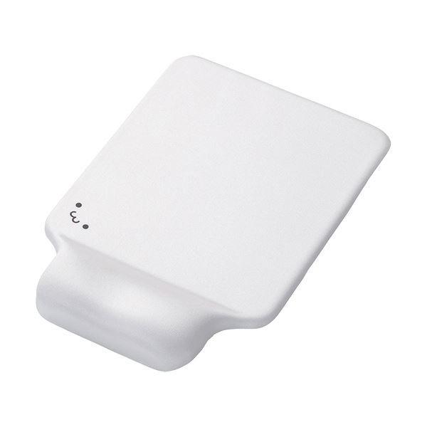（まとめ）エレコム リストレスト付マウスパッドGEL ホワイト MP-GELWH 1枚〔×5セット〕 代引不可_1