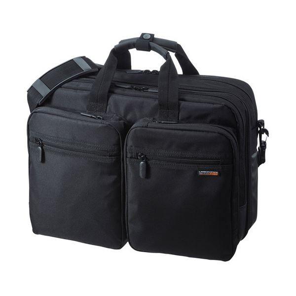 (まとめ）サンワサプライ3WAYビジネスバッグ(出張用) 15.6インチワイド対応 ブラック BAG-3WAY21BK 1個〔×3セット〕 代引不可