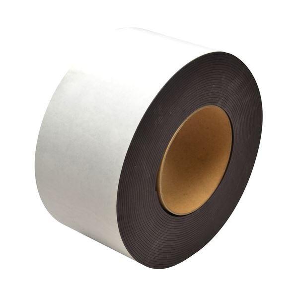 (まとめ）マグエックス マグネット粘着付原反ロール 幅100mm×長さ10m×厚さ0.8mm MSFGR-08-1 1巻〔×3セット〕 代引不可