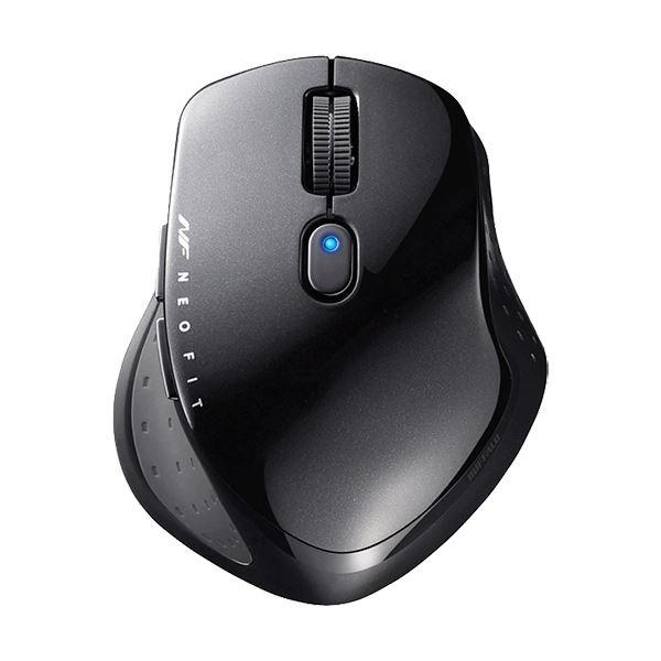 (まとめ) バッファロー 無線 BlueLED5ボタン ネオフィットマウス Sサイズ ブラック BSMBW510SBK 1個 〔×5セット〕 代引不可