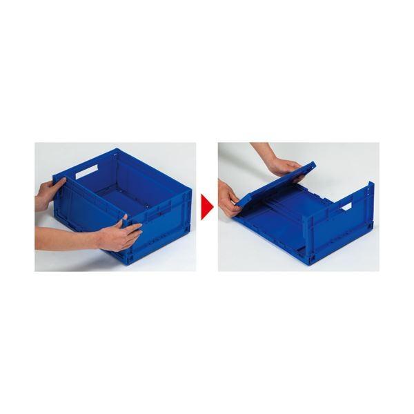 (まとめ) 岐阜プラスチック工業 折りたたみコンテナ F-BOX 26L F-BOX122G1 1台 〔×5セット〕 代引不可_2