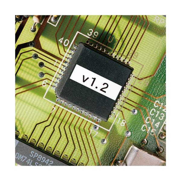 (まとめ) キングジム テプラ PROテープカートリッジ 耐熱ラベル 18mm 白/黒文字 SN18K 1個 〔×10セット〕 代引不可_1