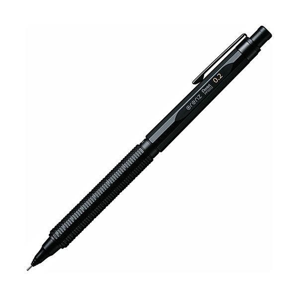 ぺんてる シャープペンシルorenznero（オレンズネロ） 0.2mm （軸色：ブラック） PP3002-A 1本 〔×10セット〕 代引不可