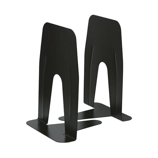 (まとめ) ソニック ブックエンド 超特大A4ぴったりサイズ 黒 DA-5813-D 1組（2枚） 〔×10セット〕 代引不可