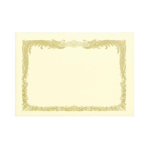 (まとめ) TANOSEE 賞状用紙 クリーム A3 タテ書用 1冊（10枚） 〔×10セット〕 代引不可