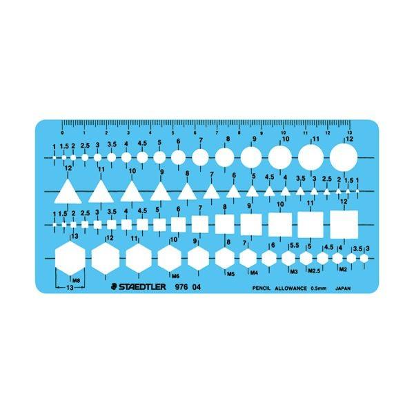 (まとめ) ステッドラー テンプレート 組合せ定規 エッジ付 976 04 1枚 〔×10セット〕 代引不可