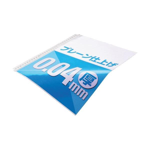 (まとめ) TANOSEE クリアファイル用リフィルA4タテ 2・4・30穴 プレーン仕上げ 1セット(500枚:100枚×5パック) 〔×10セット〕 代引不可