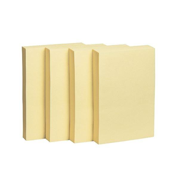 TANOSEE ふせん 75×50mmイエロー 1セット（50冊：10冊×5パック） 〔×10セット〕 代引不可